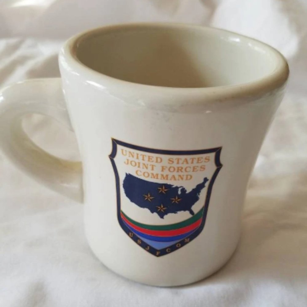 Vintage United States Joint Forces Command, USJFCOM Victor Style Mug